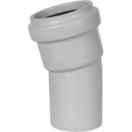 Отвод канализационный Stout ДУ 110 мм 15°