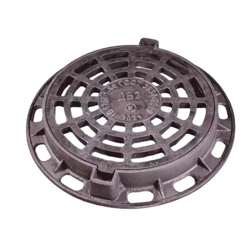 Люк чугун дождевой канализации ДК ДБ2 В125 ДБ2(В125)-1-60 круглый ГОСТ 3634-2019