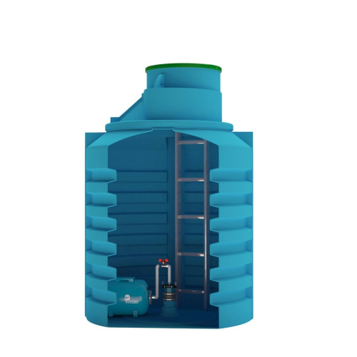 Кессон пластиковый АКВАТЕК 3м3 (для обсадной трубы 125-133мм.)