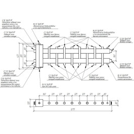 Коллектор Gidruss BM-150-9DU до 150 кВт 1 1/2" 9 контуров