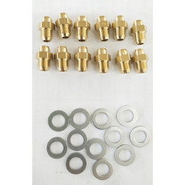 Комплект форсунок на сжиженный газ (LPG) 12 шт (Vitatech D, Divabel, Vitabel, Fortuna)