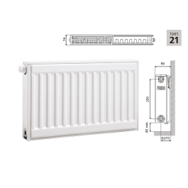 Радиатор стальной панельный Prado Universal Тип 21 (500x2400 мм)