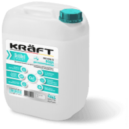 Дистиллированная вода для отопления Kraft канистра 20 литров