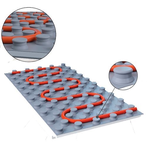 Мат для теплого пола Формат EasyFix L цвет серый с изоляцией Мат для теплого пола Формат EasyFix L цвет серый с изоляцией