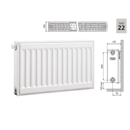 Радиатор стальной панельный Prado Universal Тип 22 (500x1000 мм)