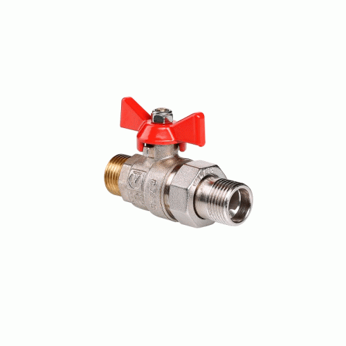 Кран шаровой с американкой Valtec Base ручка-бабочка НР/НР 1/2" (арт.VT.226.N.05)