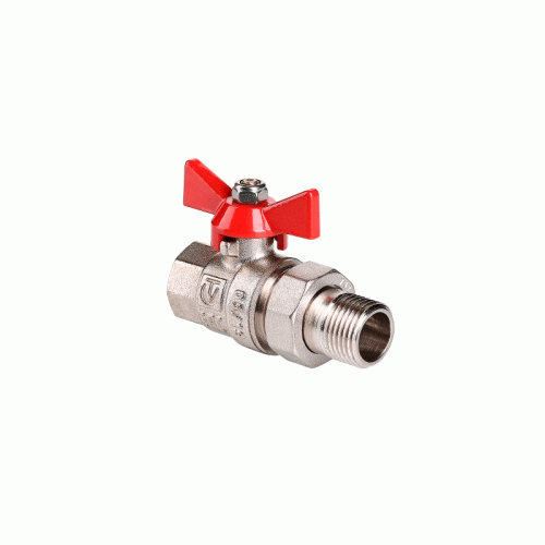 Кран шаровой с американкой Valtec Base ручка-бабочка ВР/НР 1" (арт.VT.227.N.06)