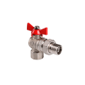Кран шаровой с американкой Valtec Base угловой ручка-бабочка ВР/НР 1" (арт.VT.228.N.06)