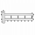 Коллектор нержавеющий Gidruss BMSS-100-5D до 100 кВт 1 1/4" 5 контуров