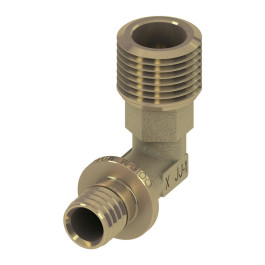 Угол соединительный с НР резьбой TECEflex 16х1/2" мм латунь