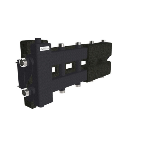 Коллектор Gidruss BM-60-5DU EPP до 60 кВт 1" 5 контуров EPP термоизоляция Коллектор Gidruss BM-60-5DU EPP до 60 кВт 1" 5 контуров EPP термоизоляция