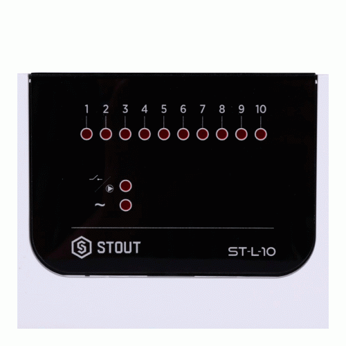 Проводной контроллер термостатических клапанов Stout L-10