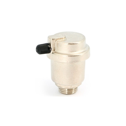 Воздухоотводчик Uni-Fitt 1/2" автоматический с боковым выпуском никелированный Воздухоотводчик Uni-Fitt 1/2" автоматический с боковым выпуском никелированный