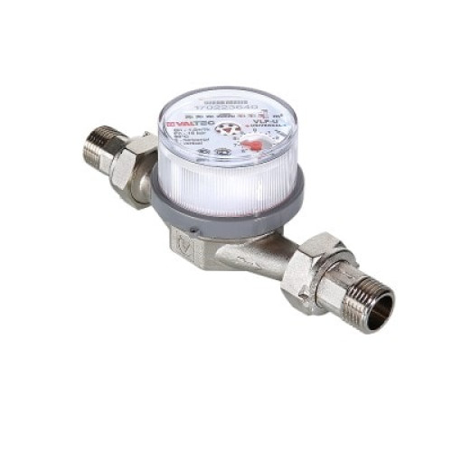 Счётчик для воды универсальный Valtec ДУ 20мм L105мм со сгонами арт.VLF-20U Счётчик для воды универсальный Valtec ДУ 20мм L105мм со сгонами арт.VLF-20U