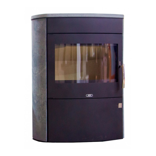 Печь-камин ABX Arizona чёрная сталь тальк Печь-камин ABX Arizona чёрная сталь тальк