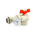 Кран шаровой угловой Uni-Fitt 1" с термометром ручка-бабочка (арт.138T4000) Кран шаровой угловой Uni-Fitt 1" с термометром ручка-бабочка (арт.138T4000)
