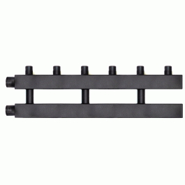 Коллектор Warme WKD.140.3 Дублер рядный (черная сталь) на 3 контура 90-140 кВт