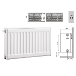 Радиатор стальной панельный Prado Universal Тип 33 (500x2400 мм)