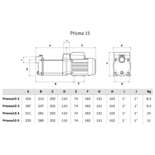 Поверхностный насос ESPA Prisma 45 5N