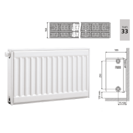 Радиатор стальной панельный Prado Universal Тип 33 (300x3000 мм)