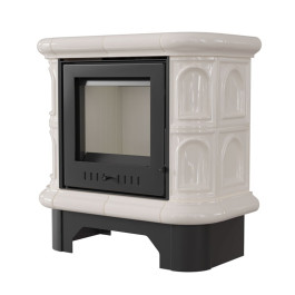 Печь-камин Kratki WK/440/KAFEL/K 5 кВт кафель кремовый