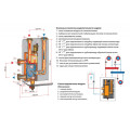 Гидрострелка Huch ENTEC DN32 ECO2 на 4 контура 1 1/4" до 160 кВт — фото 2