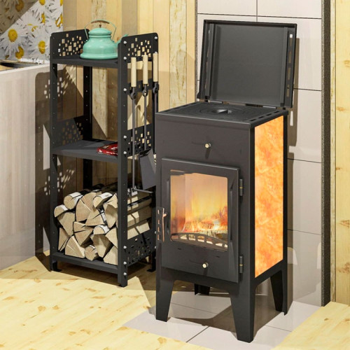 Печь-камин Мета Пехорка 6 кВт с плитой Печь-камин Мета Пехорка 6 кВт с плитой