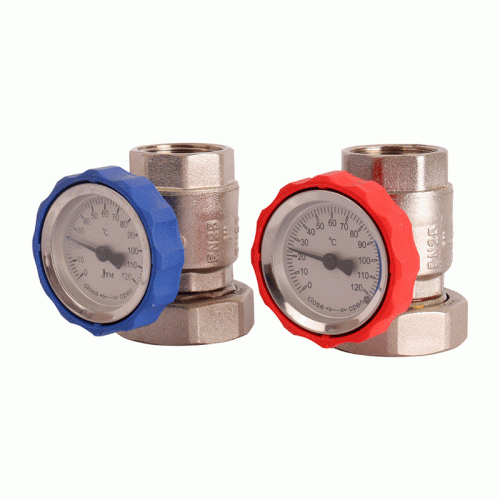 Насосная группа Rommer с смесительным клапаном (35-60°С) без насоса 1"