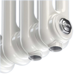 Трубчатый радиатор Rifar Tubog 3037 20 секций цвет белый нижнее подключение