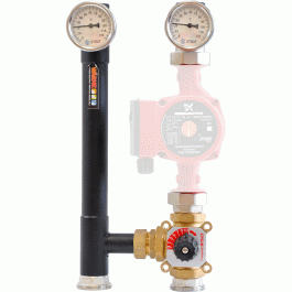 Насосная группа Warme MASKE 35.2 G без насоса с трехходовым клапаном с комплектом гаек