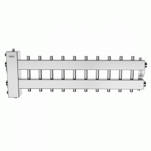 Коллектор нержавеющий Gidruss BMSS-150-11DU до 150 кВт 1 1/2" 11 контуров Коллектор нержавеющий Gidruss BMSS-150-11DU до 150 кВт 1 1/2" 11 контуров