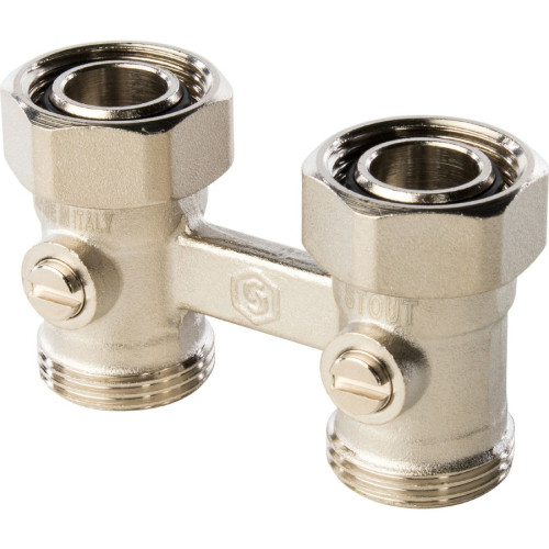 Узел нижнего подключения для двухтрубной системы прямой 3/4" Stout SVH-0002-000020 Узел нижнего подключения для двухтрубной системы прямой 3/4" Stout SVH-0002-000020