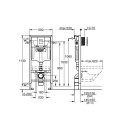 Инсталляция GROHE Rapid SL 4 в 1, монтажная высота 1,13 м (38775001) — фото 2