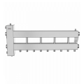 Коллектор нержавеющий Gidruss BMSS-150-5D до 150 кВт 1 1/2" 5 контуров