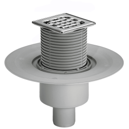 Трап для душевой TIM с сухим затвором 10 см10см вертикальный выпуск