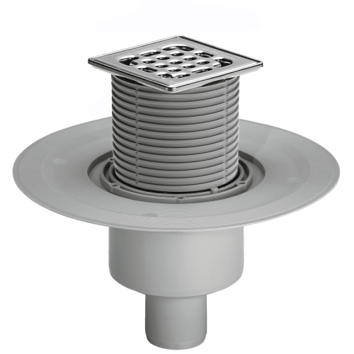 Трап для душевой TIM с сухим затвором 10 см10см вертикальный выпуск