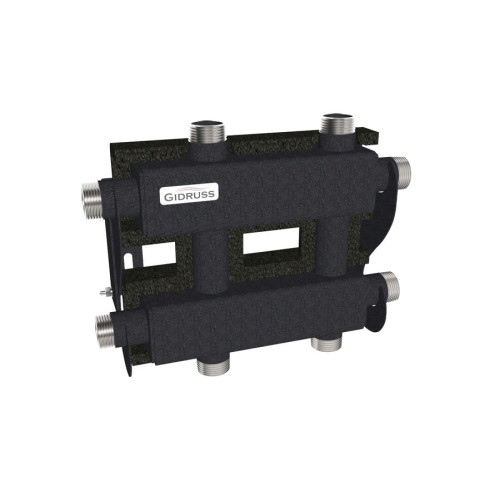 Коллектор модульный Gidruss MK-60-3DU.EPP до 60 кВт 1" 3 контура EPP термоизоляция Коллектор модульный Gidruss MK-60-3DU.EPP до 60 кВт 1" 3 контура EPP термоизоляция