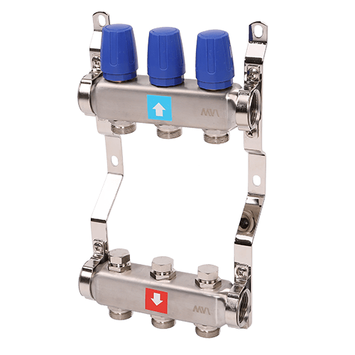 Коллектор в сборе без расходомеров MVI 1"х3/4"ЕК 3 выхода