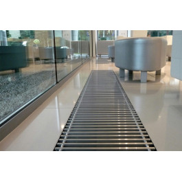 Внутрипольный конвектор Techno Vent 420х85х3600 мм с принудительной конвекцией