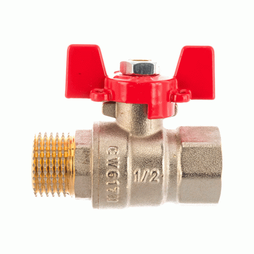 Кран шаровой Rommer 1 1/4" ВН/НР ручка-бабочка Кран шаровой Rommer 1 1/4" ВН/НР ручка-бабочка