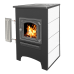 Печь-камин Этна ДТ-4С с теплообменником и плитой Печь-камин Этна ДТ-4С с теплообменником и плитой