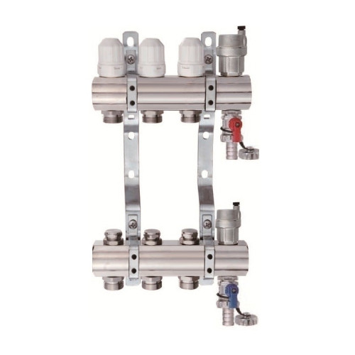 Коллектор для отопления Tim на 3 выхода (арт.KB003) Коллектор для отопления Tim на 3 выхода (арт.KB003)