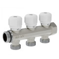Коллектор распределительный с вентильной регулировкой V&G Valogin 3/4"х3/4" на 3 выхода