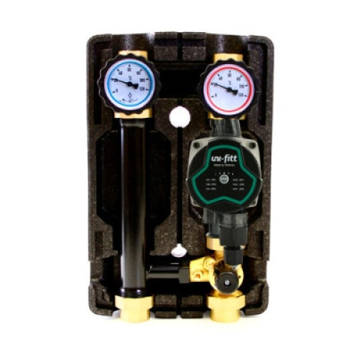 Насосная группа Uni-Fitt 1" GTO 25-6S с 3-х ходовым клапаном Насосная группа Uni-Fitt 1" GTO 25-6S с 3-х ходовым клапаном