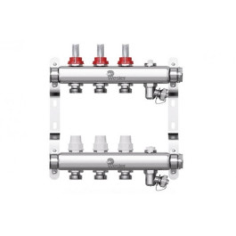 Коллектор с расходомерами Wester W902 1"x3/4" 3 контура