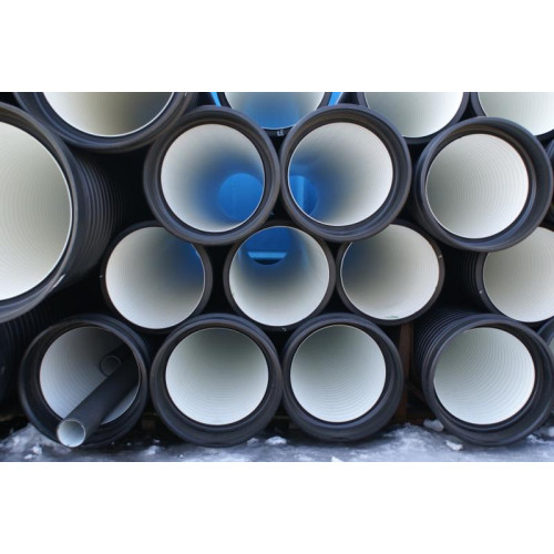 Труба гофрированная с раструбом FD-PLAST SN 6-7 Ø230/200