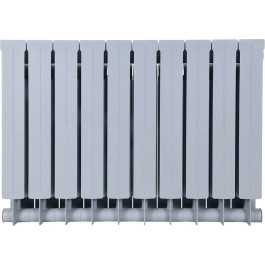 Биметаллический радиатор Global Style Plus Grigio Argento 500 10 секции (серый)