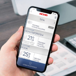 Электрический конвектор BEHA LGV 10 Wi-Fi, с передней стеклянной панелью