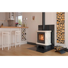 Печь-камин Kratki WK/440/KAFEL/K 5 кВт кафель кремовый