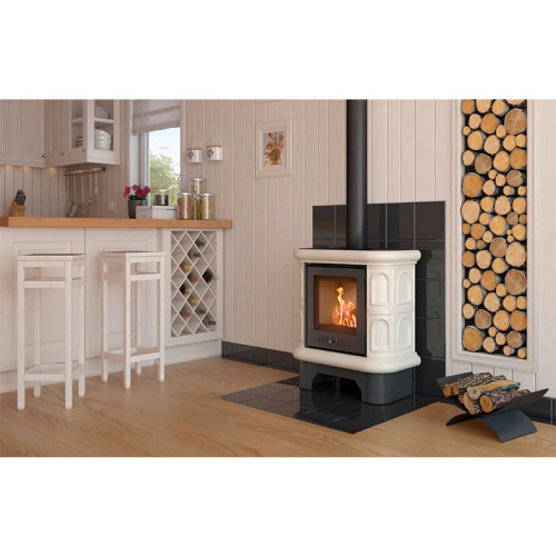 Печь-камин Kratki WK/440/KAFEL/K 5 кВт кафель кремовый